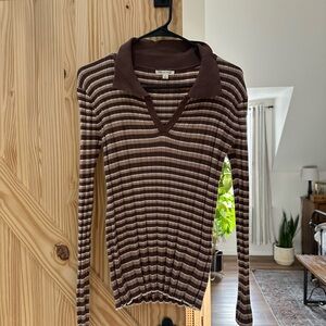 Cozy Striped Polo Shirt by Piper & Scoot